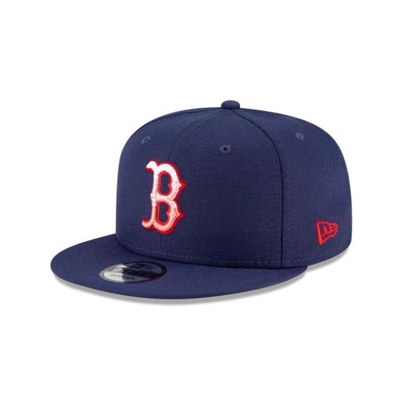 MLB Boston Red Sox Americana Fade 9Fifty Snapback (JGA0149) - Blue New Era Caps